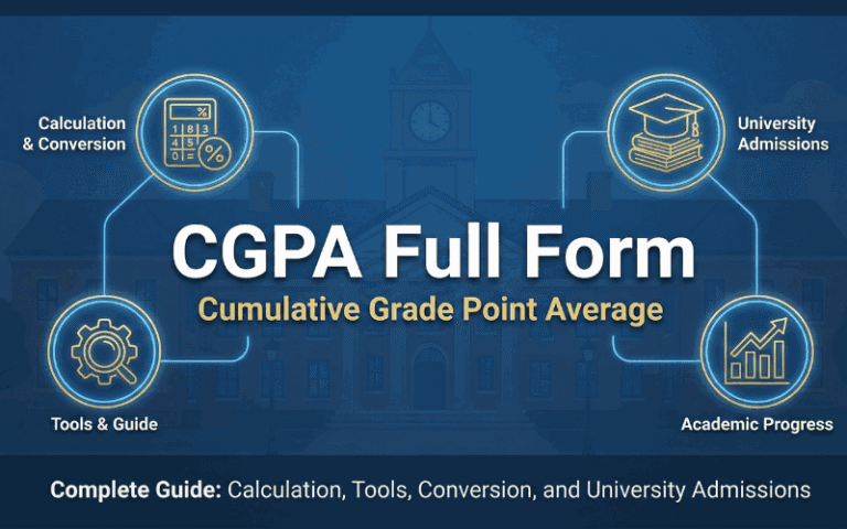 CGPA Full Form: Complete Guide, Calculation, Tools, Conversion, and University Admissions