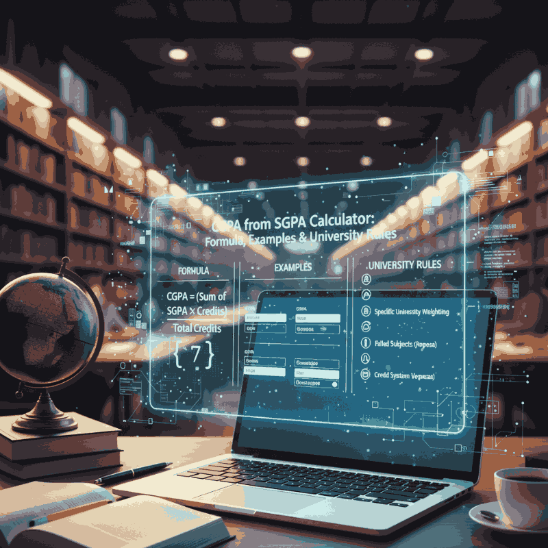 How to Calculate CGPA from SGPA (Formula, Examples, & University Rules)