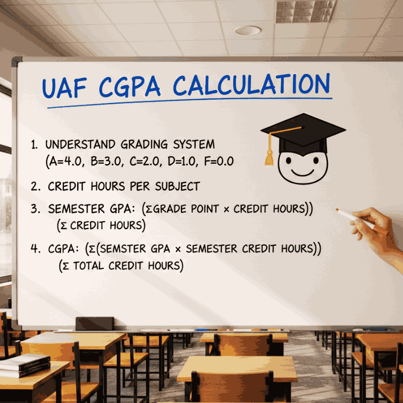 How to Calculate CGPA in UAF